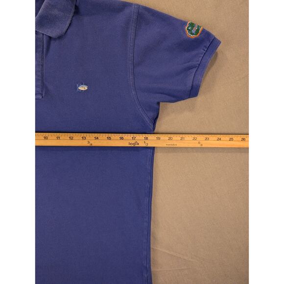 Florida Gators Southern Tide Polo Shirt Small Men Skipjack UFL Blue Sleeve Logo - Picture 7 of 10